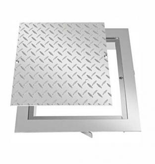 thumbnail image 2 of Galvanized Walk-in Manhole Cover – Kohli Tear Plate Duct Cover (Begehbar) 2 of 2